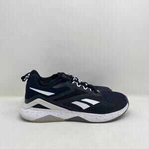 Reebok Nanoflex TR 2.0 Black White Training Shoes Crossfit 1Y3501 Women's Size 7
